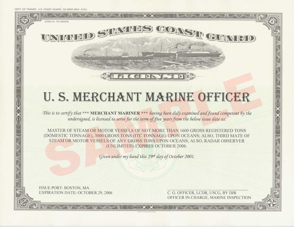 Merchant Mariner Credential Nautical Consulting